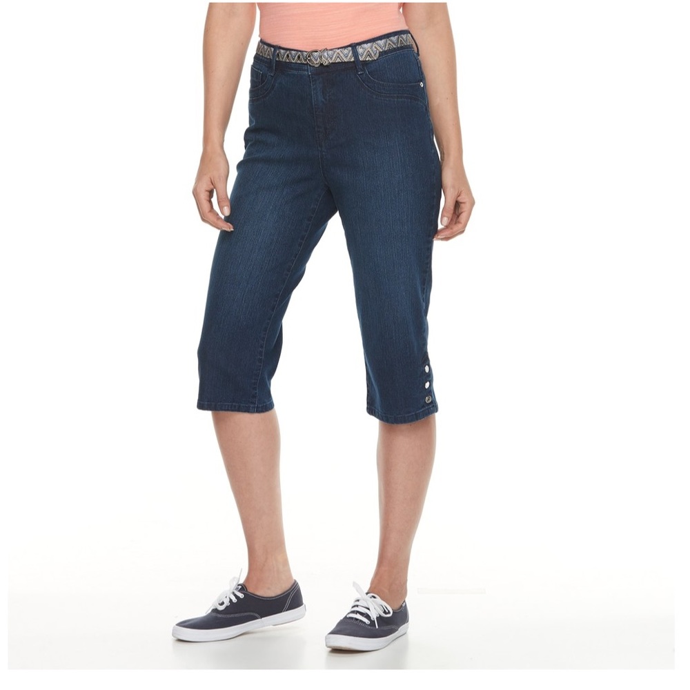 Gloria Vanderbilt Sasha belted capris
